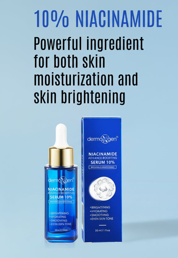 10% Niacinamide Serum for Smooth, Bright & Youthful Skin, Pore Reducer + Uneven Skin Tone Treatment, Treat Dark Spots, Diminishes Acne Prone, Skin Balancing, Restores Elasticity