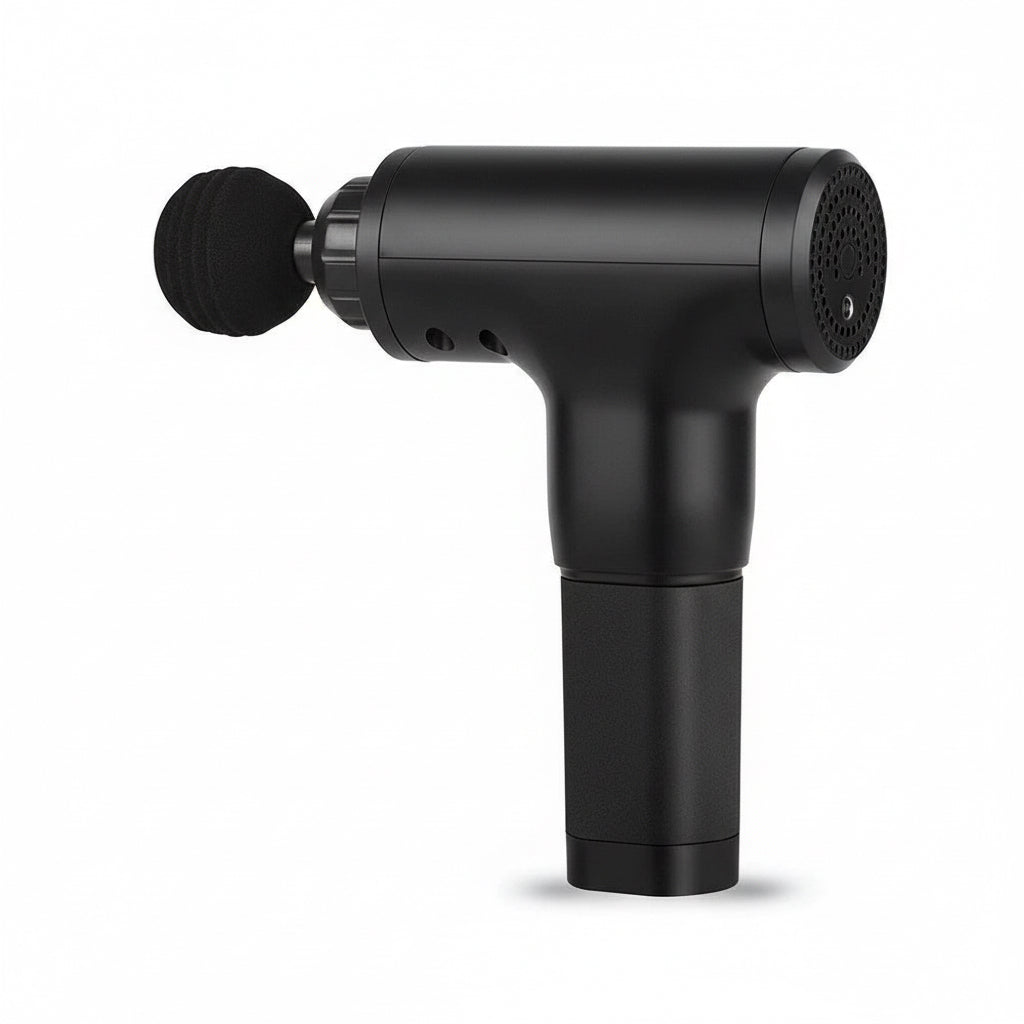 Massage Gun Percussion Massager Deep Tissue Muscle Vibrating Relaxing + 4 Heads