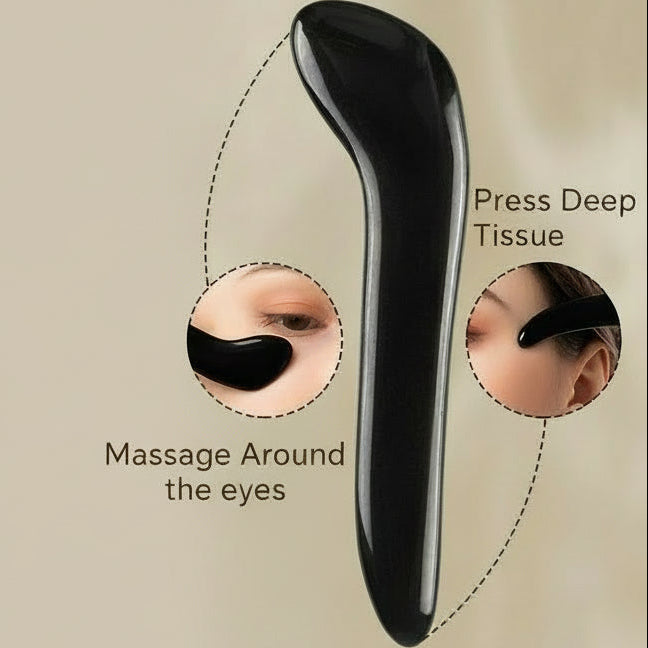 Natural Jade & Obsidian Gua Sha Set of 4 - Premium Face Sculpting Tools Eyes Roller Massager Jade Roller for Jawline, Double Chin Reduction & Lymphatic Drainage Women'S Anti-Aging Skincare Kit