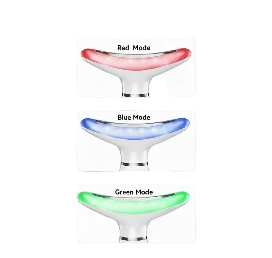 Skin Care Neck Face Massage Tool with Thermals, 3-In-1 Facial Massager