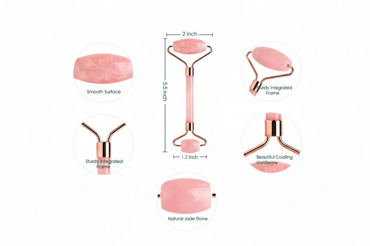 Rose Quartz Face Roller