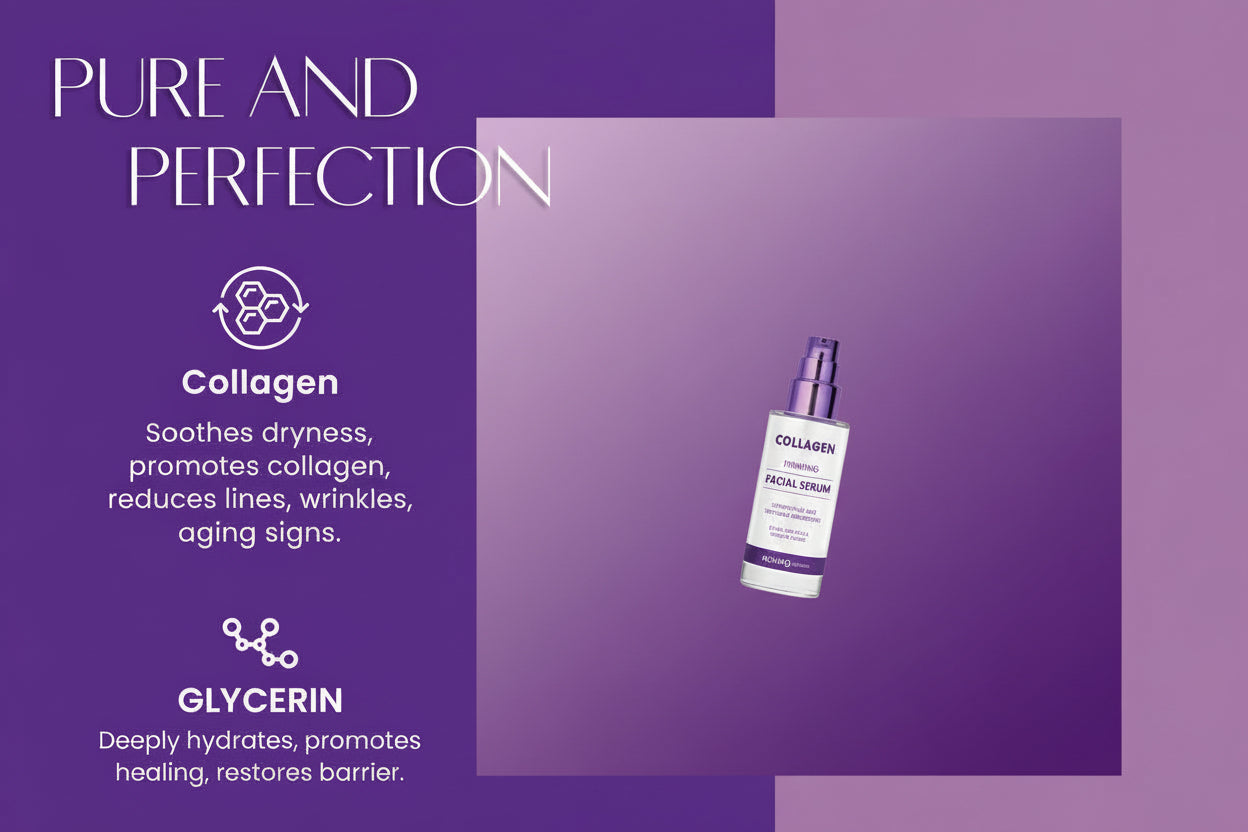 Collagen Face Serum - Dermatologist Tested, Anti-Aging, Skin Tightening, Hydrating - Clean Beauty, Cruelty-Free Korean Skin Care for All Skin Types - 1.69 Fl. Oz (2 Pack)