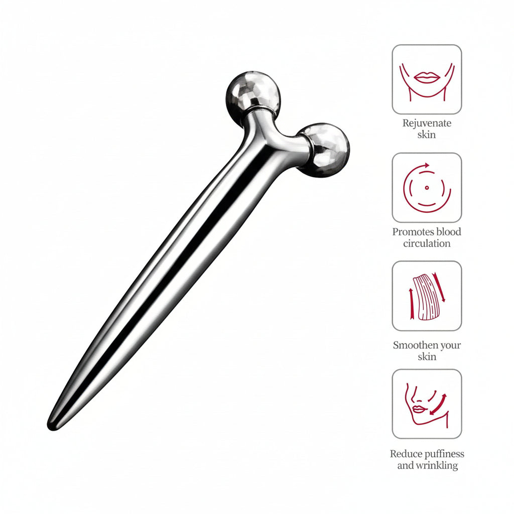 Face Roller Facial Roller Face Massager for Face Lift - Facial & Body Beauty Roller Skin Care Tool for Face, Eyes, Neck, Body