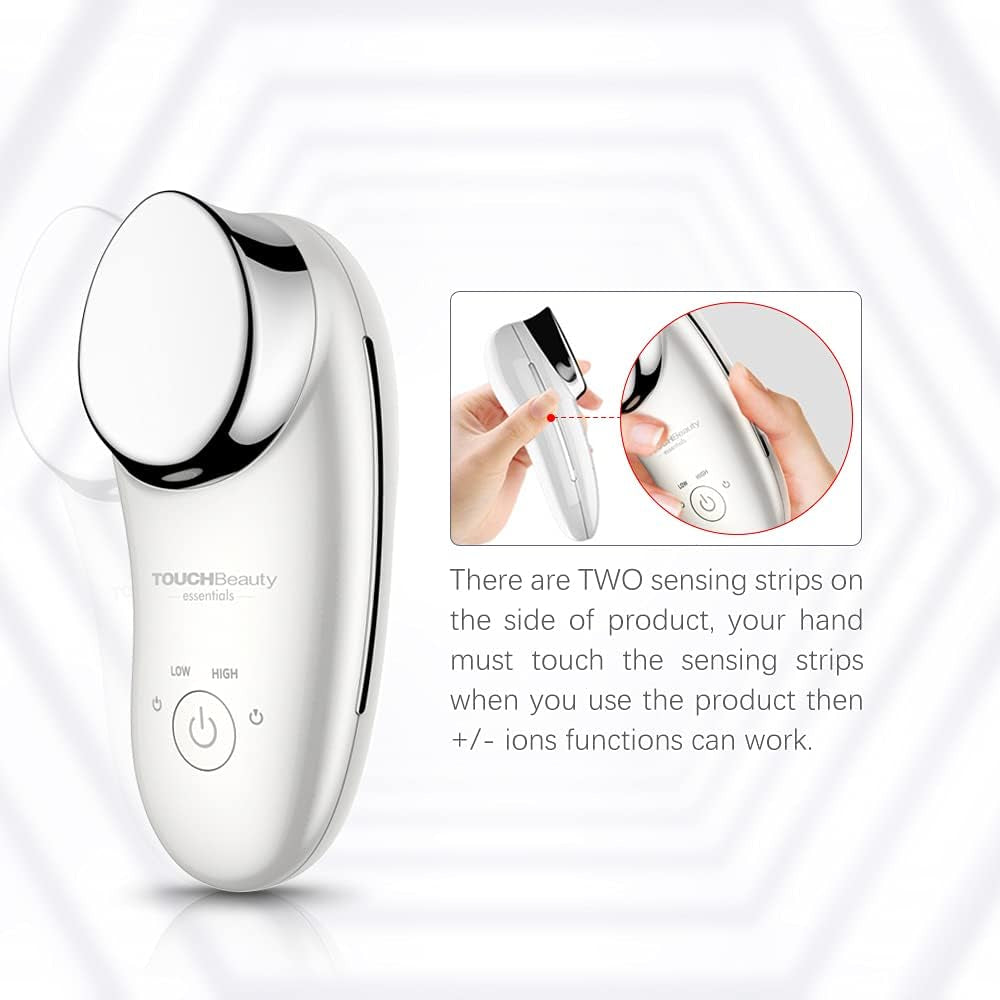 Ionic Facial Massager Deep Cleanser with Vibration Massaging Deep Moisturizer Cleanser Device, Positive and Negative Ions Massager