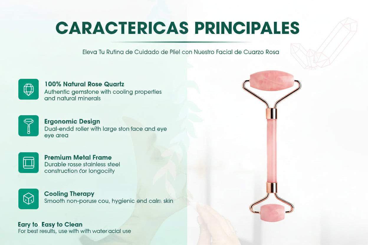 Rose Quartz Face Roller