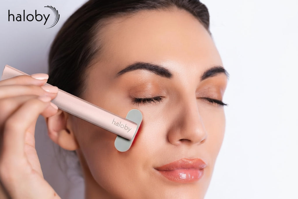 5 in 1 Facial Wand | Microcurrent Device for Anti-Aging, Red & Blue Light Therapy, Face Massager for Rejuvenation, LED Light Therapy, Heat Therapy, Skin Care Tool: Lift Skin, for Damaged Skin