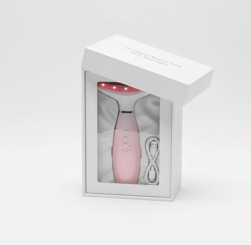 Skin Care Neck Face Massage Tool with Thermals, 3-In-1 Facial Massager